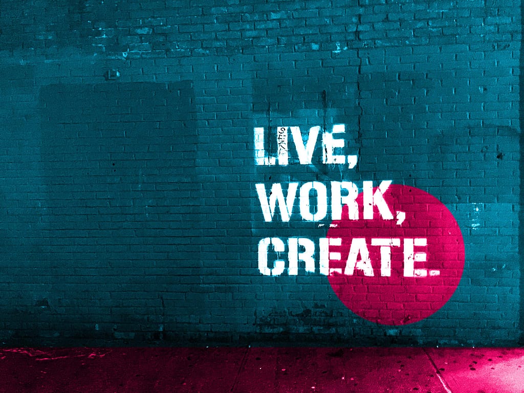 live work create wall